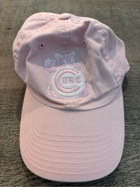 Pink Chicago Cubs Embroidered Cap